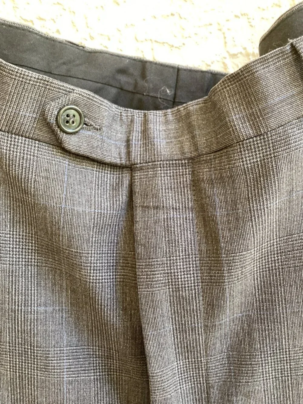 Brooks Brothers Two Pc Suit 42R Wool Charcoal Blue Tints 44